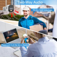 Cámara De Vigilancia Tuya 5MP HD Wifi Con Detección De Movimiento PIR Visión Nocturna En Color IR Cámara De Bala Para Hogar Inteligente Exterior E Interior Monitor Con Visión Nocturna En Color - details 1