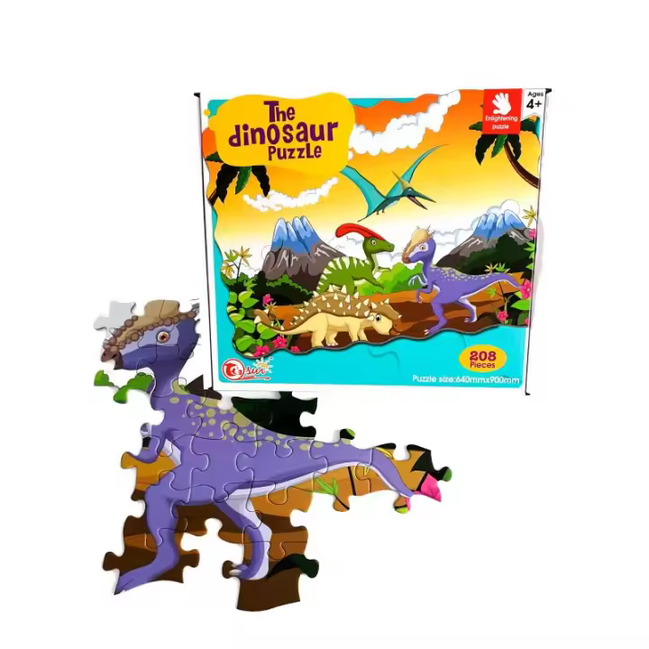 BP Puzle Dinosaurios 208 Piezas - Entretenimiento y Desarrollo Cognitivo - 1