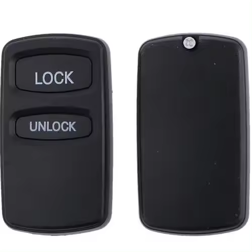 AUTOZOCO Carcasa Mando Llave De Coche 2 Botones Compatible con Mitsubishi Outlander, Montero Sport, Pajero, Eclipse, Lancer, Lancer Evolution, Galant, Eclipse Spyder, Endeavor, Grandis, Abrir-Cerrar - 1