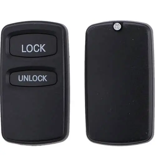 AUTOZOCO Carcasa Mando Llave De Coche 2 Botones Compatible con Mitsubishi Outlander, Montero Sport, Pajero, Eclipse, Lancer, Lancer Evolution, Galant, Eclipse Spyder, Endeavor, Grandis, Abrir-Cerrar - 1