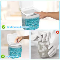 Contenedor De Tabletas De Lavandería 2.8L/4.5L/5.5L Caja De Almacenamiento Transparente Con Tapa Y Sistema Pop-Up Para Habitación Y Cocina - details 5