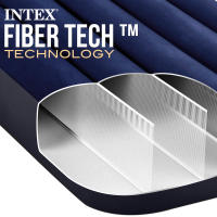 Intex Cama Colchon hinchable 99X191X25CM Altura 25 cm, Colchon hinchable Intex premium,Cama de aire inflable para camping Color Azul oficial y original calidad de confianza - details 7