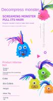 Nueva Figura De Peluche De Bestia Mалa Para Niños Juguetes De Rompecabezas Que Se Squeezan Alivio Del Estrés Y Ventilación Regalos De Navidad Y Halloween - details 8