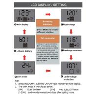 Controlador PWM 100A 12V 24V Automático Para Sistema Solar Carga De Panel Solar 2-USB 5V Con Pantalla LCD Accesorio Para Sistema Solar - details 13