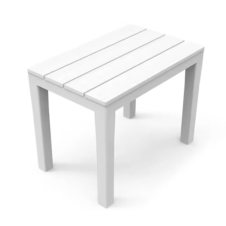 BANQUETA PARA EXTERIOR. COLOR: BLANCO 38,5x60x45cm IPAE PROGARDEN - 1