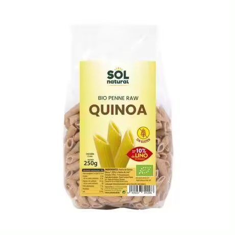 Macarrones de Quinoa y Lino SinGluten Bio 250g Solnatural - 1