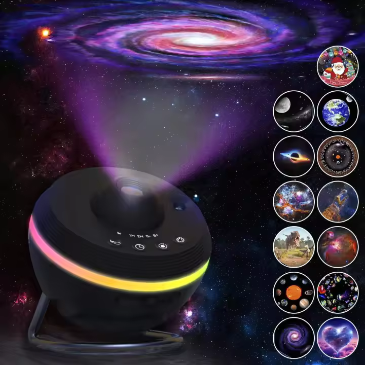Proyector De Noche Estelar Galaxy Meteor 360° Rotativo Planetario 4K HD Para Decoración De Habitaciones De Niños Y Adultos - 1