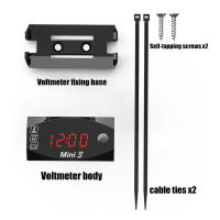 Reloj De Motocicleta 12V Impermeable 3 En 1 Con Termómetro Voltímetro Y Pantalla Digital Universal Para Moto Accesorios De Motocicleta - details 11