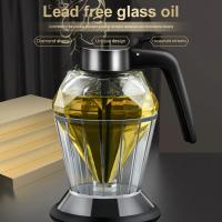 Dispensador De Miel De 200ml Forma De Diamante Vidrio Multifuncional Para Aceite Vinagre Y Salsa Herramienta De Cocina - details 1