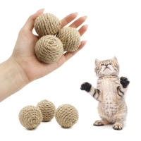Juguete Para Gatos 10pcs Bola De Sisal Colorido Duradero Muela La Boca De La Bola Con Campana Estimula Los Dientes Y El Juguetumiento - details 7