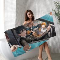 Toalla De Playa Anime Chainsaw Man Microfibra Absorbente Secado Rápido Suave Para Yoga Natación Camping Viajes Senderismo - details 8