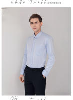 Camisa Larga Para Hombre Estilo Clásico Ajustada Sólida Color Básico Para Oficina Formal Blanca Casual Smart Business - details 14