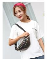 Nueva Bolso De Cintura Holográfica Para Mujer Y Niñas Bolsa De Viaje De Playa Con Lazo PU Casual Sin Estampado Tipo De Bolsa: Bolso De Cintura Unisex - details 10