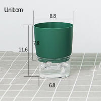 Macetas Autoabastecimiento Self Watering Para Plantas Hidroponía Flowerpot De Suculentas Y Violeta Africana Plástico Para Escritorio - details 7