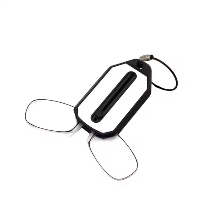 Gafas De Lectura Ultraligera Plegables Para Hombres Y Mujeres Con Cuerda De Llave Mini Portátiles +1.0 a +4.0 Con Clip En La Nariz - 1