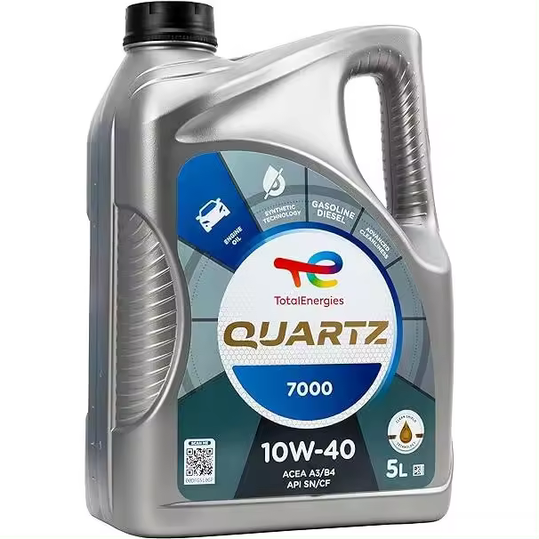 Total Aceite Lubricante de Motor Total Quartz 7000 10W-40 5 Litros - 1
