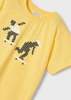 Mayoral Pack 2 Camisetas Niño Manga Corta Estampado Safari Verde Oscuro + Amarilla - Algodón 100% - details 4