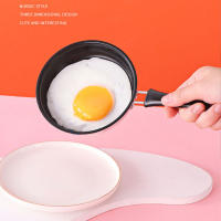 Sartén Mini De 12cm En Acero Inoxidable Antidesbordamiento Inducción Redonda Para Desayuno Freír Huevo Con Mango Largo - details 4