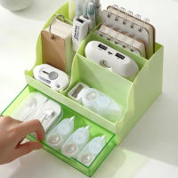 Organizador De Cosméticos Y Lápices Con Cajón Gran Capacidad Para Oficina Y Hogar Caja De Almacenamiento De Escritorio Para Regalos Y Decoración Del Hogar - details 6