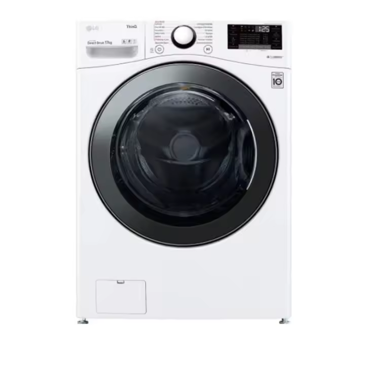 Lavadora LG F1P1CY2W Inox 17Kg Vapor - 1