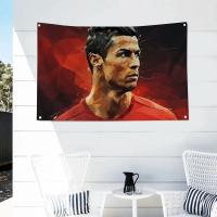 Bandera De Cristiano Ronaldo CR7 1PC Banderas Y Banderas De Polyester Para Exterior Decoración De Habitaciones Estilo Aesthetic Con Cuatro Agujeros - details 12