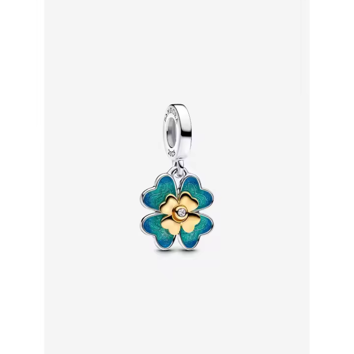 Charm Colgante Pandora con Diamante Creado en Laboratorio Trébol de Cuatro Hojas 763624C01 - 1