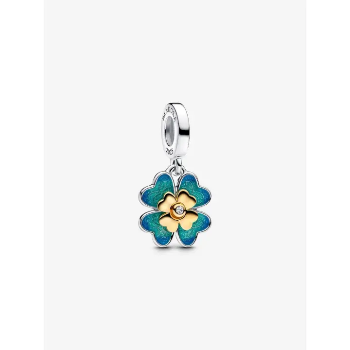 Charm Colgante Pandora con Diamante Creado en Laboratorio Trébol de Cuatro Hojas 763624C01 - 1