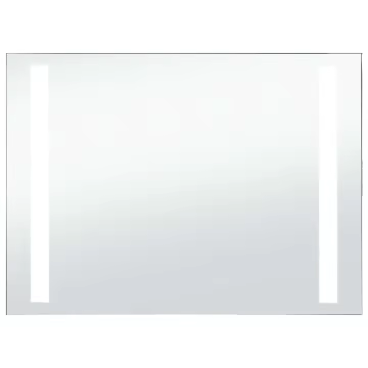 vidaXL Espejo de Pared de Baño con LED Accesorio de Maquillaje Tocador Dimensiones 60 x 50 cm, 80 x 60 cm, 100 x 60 cm - 1