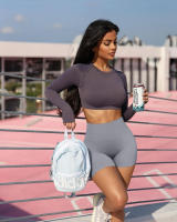 Nuevos Shorts De Yoga Para Mujer Verano Sin Costuras Cintura Alta Levanta Glúteos Sin Líneas Extrañas Deporte Transpirable Cómodo - details 15