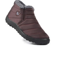 Botas De Nieve Para Mujer Botines De Invierno Con Plush Impermeables Y Antideslizantes Zapatos De Plataforma Unisex Con Tacón Bajo - details 18
