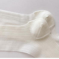 Calcetines Para Mujer Verano Color Sólido Ultradelgados Moda Malla Transpirables Suaves Estilo Coreano Largo Simple - details 8