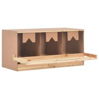 vidaXL Ponedero Gallinas Aves Cesta Extraíble Huevos Plegable Madera Dimensiones 72x33x38cm (3 compartimentos),  63x40x45cm (2 compartimentos),  63x40x65cm (2 compartimentos) y mas - details 4
