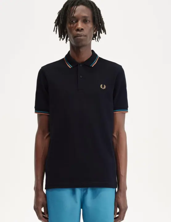 Polo Fred Perry Twin Tipped Marino hombre - 1