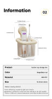 Rack De Almacenamiento Para Baño UFORU De Plástico Ecológico Soporte De Toallas De Cara Montado En La Pared Estilo Coreano - details 12