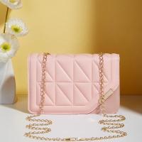 Bolso De Hombro Para Mujer De Lujo Negro En Cuero PU Con Patrón Cuadriculado Y Borla Bolso Bandolera Suave Con Cierre Hasp - details 3