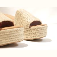Sandalias de Plataforma de Yute con Tira Ancha y Detalle de Costura F230-15 - details 1