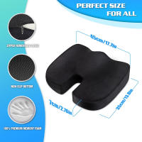 Cojín De Memoria De Espuma Para Viaje Soporte Coccyx U-Shaped Almohada Para Silla Cojín De Masaje Ortopédico Para Coche Y Oficina - details 12
