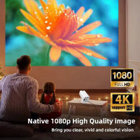 Proyector De LED HD Portátil 4K 1280x720P Android Para Cine En Casa Con Altavoz Integrado Y Salida HDMI USB Mini Proyector De Películas - details 1