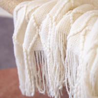 Manta De Terciopelo Decorativa Con Borlas Grande Y Suave Para Sofá Cama Regalo Vintage Manta Saga Verde Tejida Al Hilo De Acrílico 100% - details 4