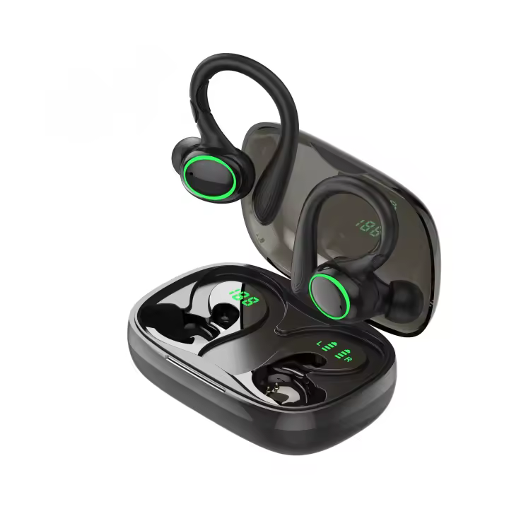 Auriculares deportivos con Bluetooth, audífonos inalámbricos TWS con reducción de ruido, resistentes al agua, modo de espera ultralargo - 1