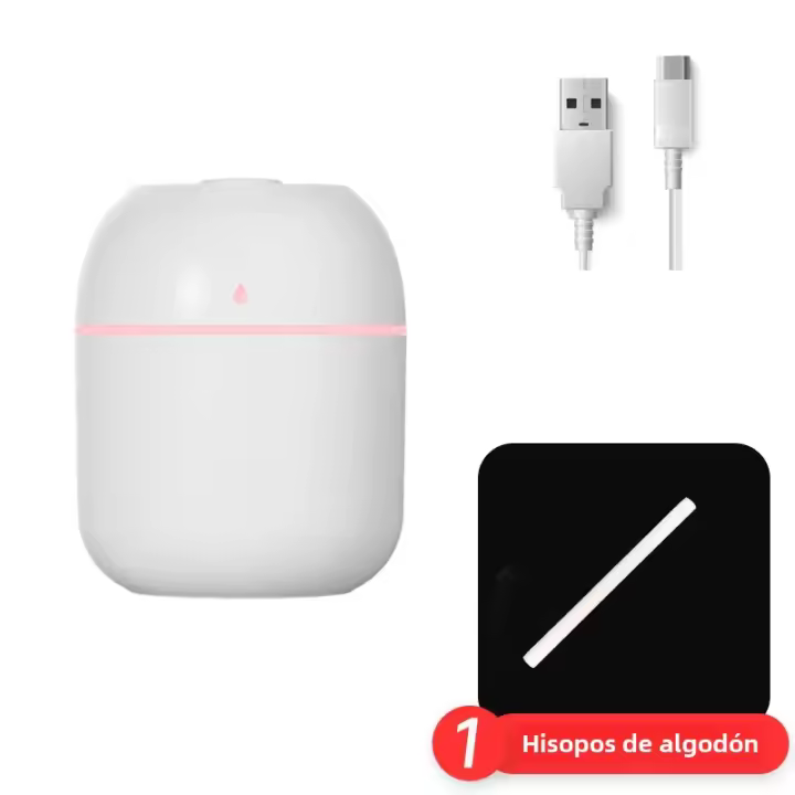 Humidificador Portátil 220ml Blanco USB Para Escritorio Atomización De Aire Interior Silencioso Gran Spraying Humidificador Doméstico - 1