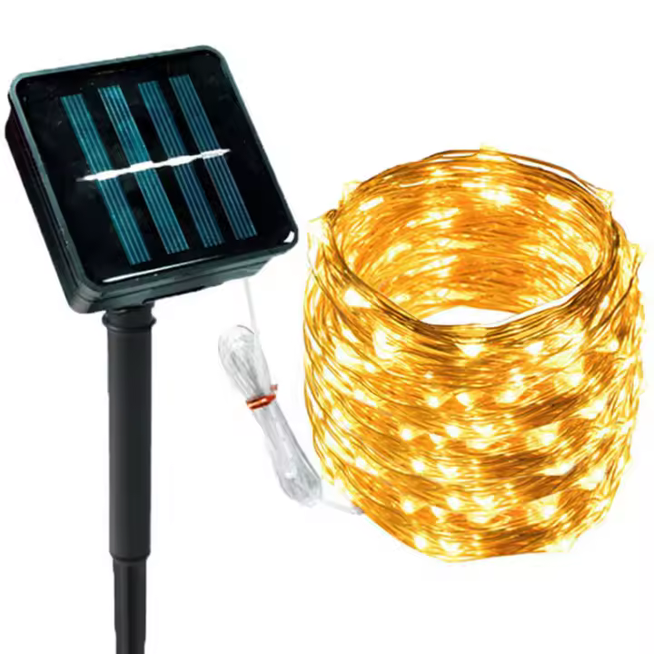 Luces Solares LED Para Exteriores Impermeables Guirnalda De Luces De Hadas Para Fiesta De Navidad Jardín Decoración De Lampara Solar - 1