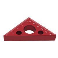 Regla De Ángulo Triangular 45/90 Grados Escala Métrica Precisión Herramienta De Carpintería Metálica Engrosada Multifuncional - details 14
