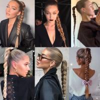 Extensiones De Cabello Sintético Para Cola De Caballo Enredadera De Boxeo En Color Ombre Marrón 26 Pulgadas Con Diadema DIY - details 6