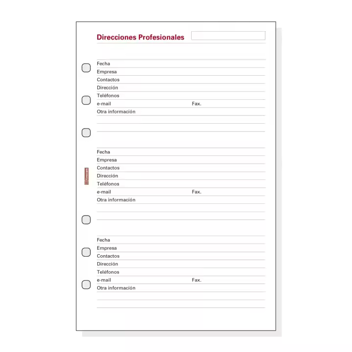 Finocam - RECAMBIO DIRECCIONES PROFESIONALES OPEN Español - 1