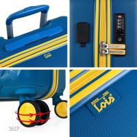 Maleta de CABINA Azul LOIS 55x36x20 cm Rígida 35 Litros con 4 RUEDAS dobles 360 Troquelada modelo Zion - details 1