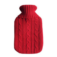 Botella De Agua Caliente De Goma Natural Grande 2L Con Funda De Felpa Sintética Faux Fur Para Calidez Y Confort - details 2