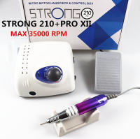 Taladro De Uñas Eléctrico 65W 35000 Rpm Máquina De Pulido Y Fichas De Uñas Strong 210 pro XII Con Corte De 35mm Para Manicura - details 7