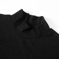 Vestido Bodycon De Verano Para Mujer Con Cuello Alto Y Manga Corta Elegante Mini Vestido De Calle Y2k Polyester Spandex Slim Fit - details 4