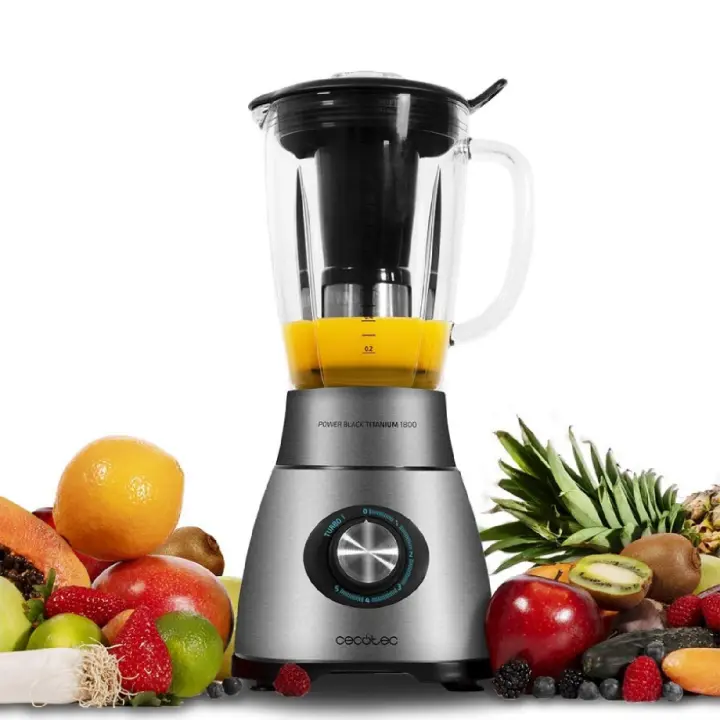Cecotec Batidora de vaso Power Black Titanium 2500MAX - 1